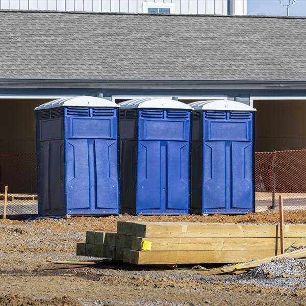 Heavy-duty construction site porta potty in Burnsville, Minnesota
