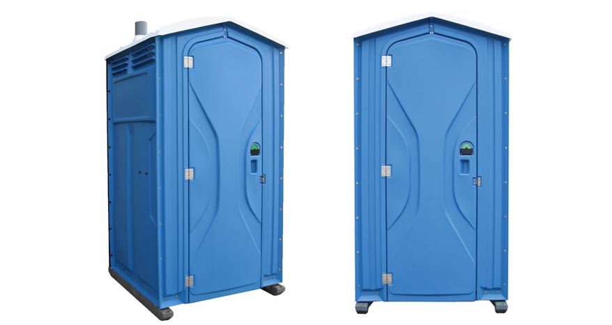 Long-term porta potty units on site in Burnsville, Minnesota